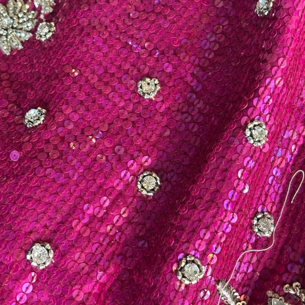 Gyans Elegant Magenta and Gold Embellished Lehenga Set - Picture 8 of 16